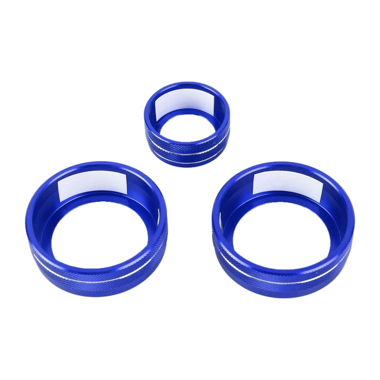 3 PCS Car Metal Air Conditioner Knob Case for Honda CR-V 2017-2021 (Blue) by buy2fix