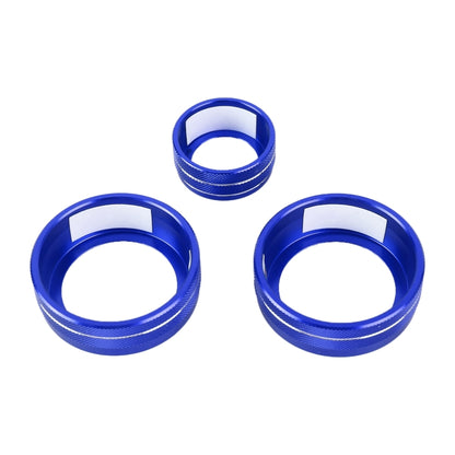 3 PCS Car Metal Air Conditioner Knob Case for Honda CR-V 2017-2021 (Blue) by buy2fix