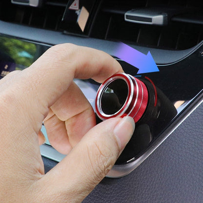 2 PCS Car Metal Air Conditioner Knob Case for Toyota Corolla / Levin / Allion / Yaris 2019-2021 (Red) by buy2fix
