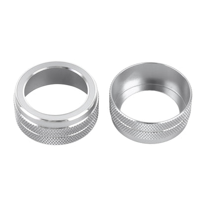 2 PCS Car Metal Air Conditioner Knob Case for Toyota Corolla / Levin / Allion / Yaris 2019-2021 (Silver) by buy2fix