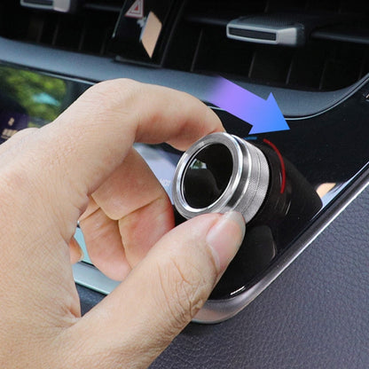 2 PCS Car Metal Air Conditioner Knob Case for Toyota Corolla / Levin / Allion / Yaris 2019-2021 (Silver) by buy2fix