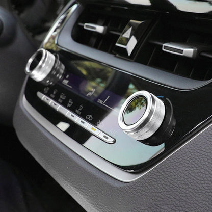 2 PCS Car Metal Air Conditioner Knob Case for Toyota Corolla / Levin / Allion / Yaris 2019-2021 (Silver) by buy2fix