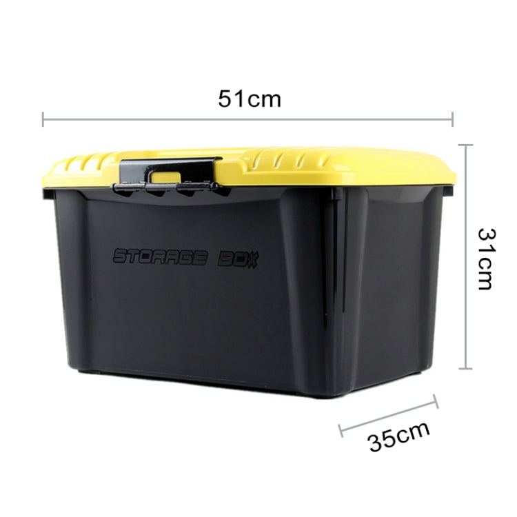 3R-2001 Car / Household Storage Box Sealed Box, Capacity: 40L (Yellow) - In Car by 3R | Online Shopping UK | buy2fix