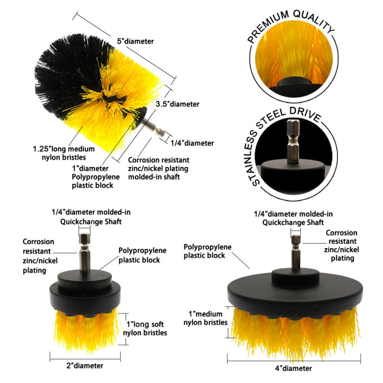 15 in 1 Floor Wall Window Glass Cleaning Descaling Electric Drill Brush Head Set, Random Color Delivery - Home & Garden by buy2fix | Online Shopping UK | buy2fix