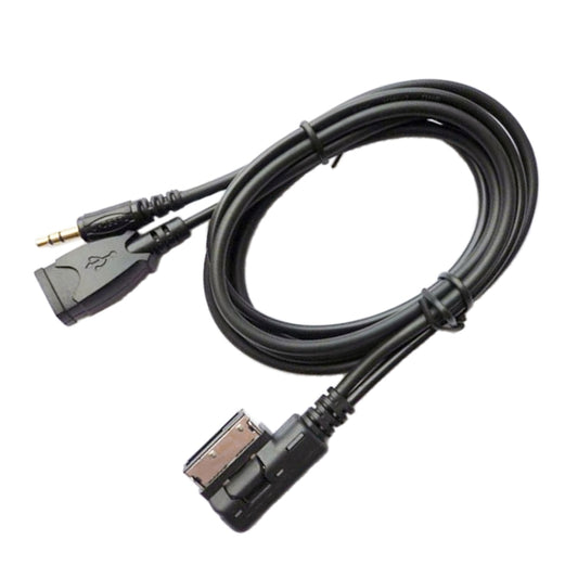 Car AMI AUX Audio Cable AUX + USB Charging + Mobile Music for Mercedes-Benz by buy2fix