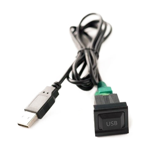 Car Center Console CD Reserved Position Modified 2.6x2.3cm USB Interface Conversion Cable Wiring Harness for Volkswagen / Audi / Skoda, Cable Length: 1m - In Car by buy2fix | Online Shopping UK | buy2fix