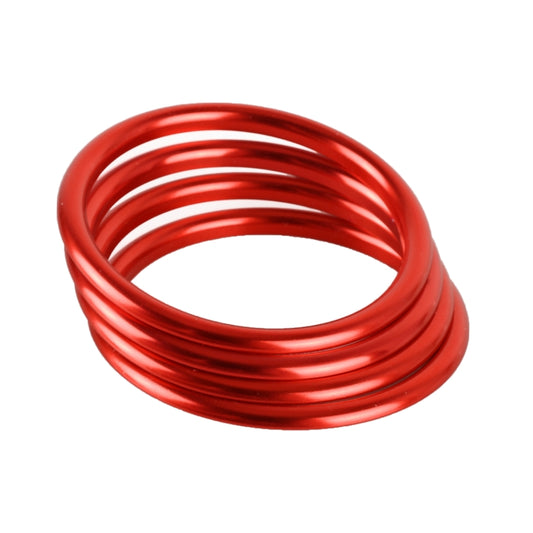 4 PCS / Set Air Conditioning Vent Metal Decorative Ring for Audi A1(Red) by buy2fix