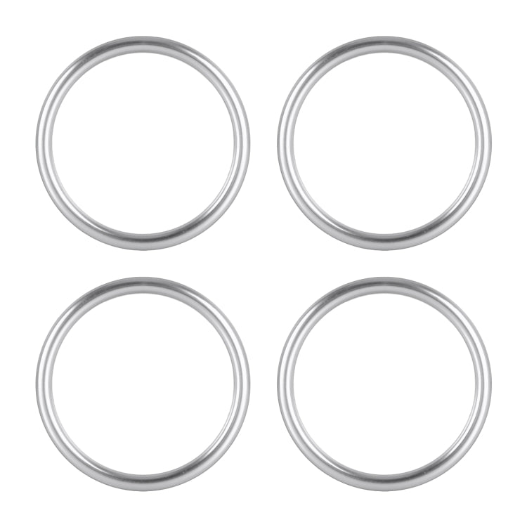 4 PCS / Set Air Conditioning Vent Metal Decorative Ring for Audi A1(Silver) by buy2fix