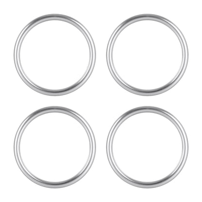 4 PCS / Set Air Conditioning Vent Metal Decorative Ring for Audi A1(Silver) by buy2fix