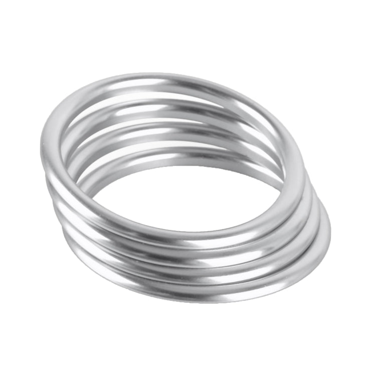 4 PCS / Set Air Conditioning Vent Metal Decorative Ring for Audi A1(Silver) by buy2fix