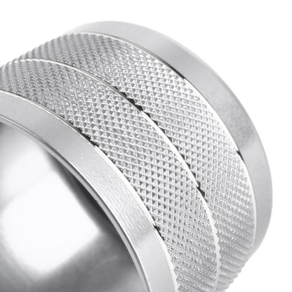 3 PCS / Set Air Conditioning Knob Metal Decorative Ring for BMW X3 / X4 / 5 Series / 7 Series / 6 Series GT (Silver) by buy2fix