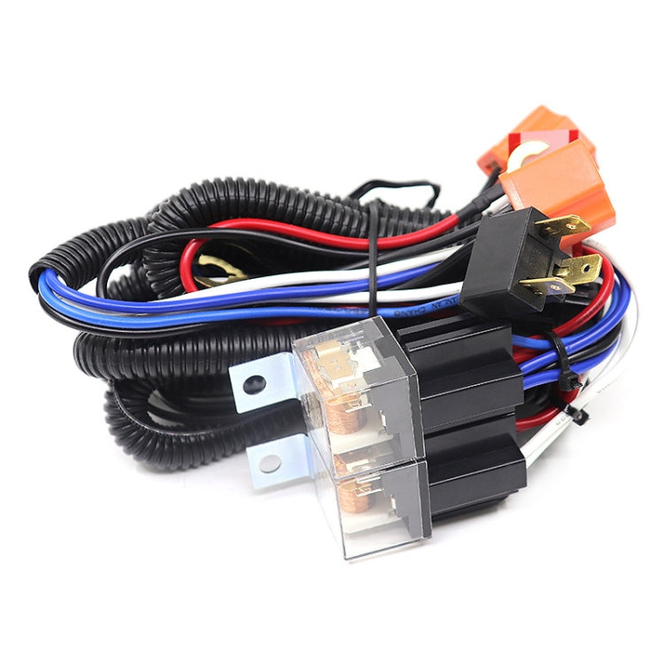 12V 2-lamp Car Headlight Modification Wiring Harness Brightener Cable - In Car by buy2fix | Online Shopping UK | buy2fix