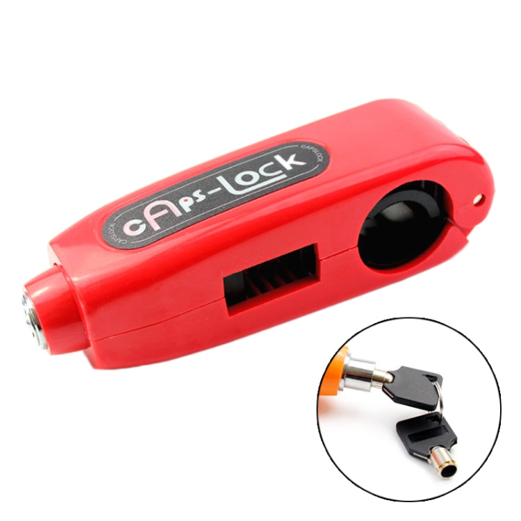 Motorcycles Handle Anti-theft Lock Horn Lock (Red) - In Car by buy2fix | Online Shopping UK | buy2fix