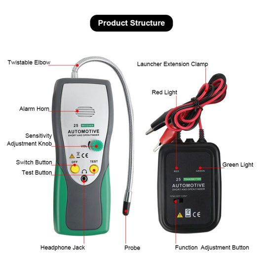 DUOYI DY25 Car Tester Cable Short & Open Circuit Finder Tester Tracer Diagnose Tone Line Finder by DUOYI