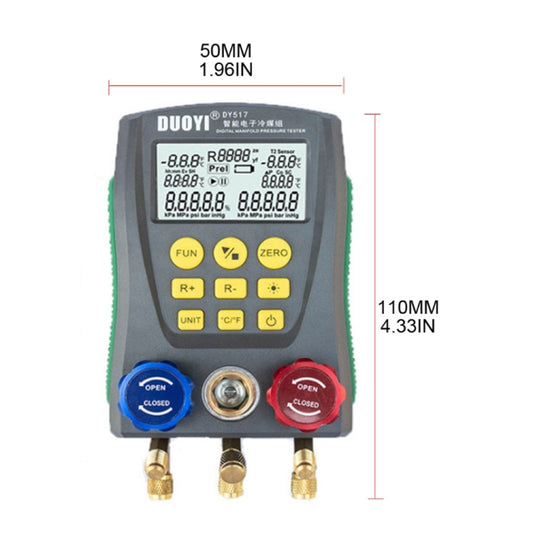 DUOYI DY517 Car Air Conditioning Repair Electronic Refrigerant Meter Air Conditioning Fluoride Meter by DUOYI