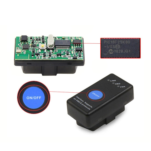 Mini Bluetooth 4.0 ELM327 OBD Car Fault Diagnostic Scanner with Power Switch by buy2fix