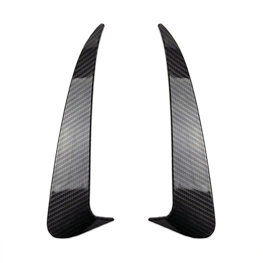 Car Rear Bumper Air Outlet Wind Knife Blade Decoration Sticker Strip for Mercedes-Benz C Class W205 (Carbon Fiber Black) by buy2fix