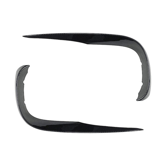 Car Front Wind Knife Decoration Sticker Strip for Mercedes-Benz E Class W213 2016-2020/E200/E260/E300 (Carbon Fiber Black) by buy2fix