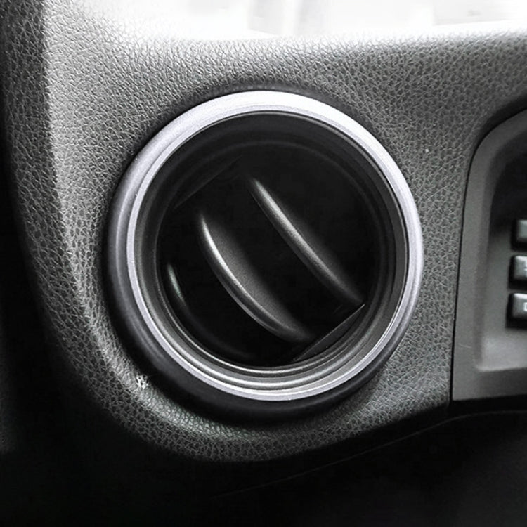 2 PCS Car Air Conditioner Air Outlet Decorative Ring for Subaru BRZ Outback / Toyota 86(Silver) by buy2fix
