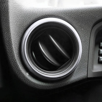 2 PCS Car Air Conditioner Air Outlet Decorative Ring for Subaru BRZ Outback / Toyota 86(Silver) by buy2fix
