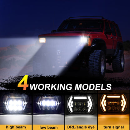 Car 7 inch Square DC9-30V  LED Headlight Modification Accessories for Jeep Wrangler - In Car by buy2fix | Online Shopping UK | buy2fix