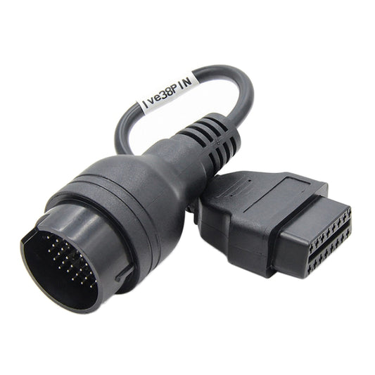 38Pin to 16Pin Truck OBD2 Conversion Cable OBDII Diagnostic Adapter Cable for Iveco by buy2fix