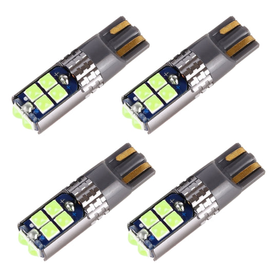 4 PCS T10 DC12V / 2W Car Clearance Light 10LEDs SMD-3030 Lamp Beads (Ice Blue Light)