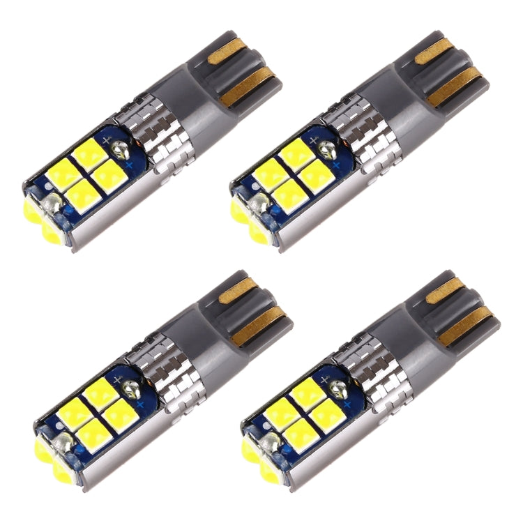 4 PCS T10 DC12V / 2W Car Clearance Light 10LEDs SMD-3030 Lamp Beads (White Light) by buy2fix