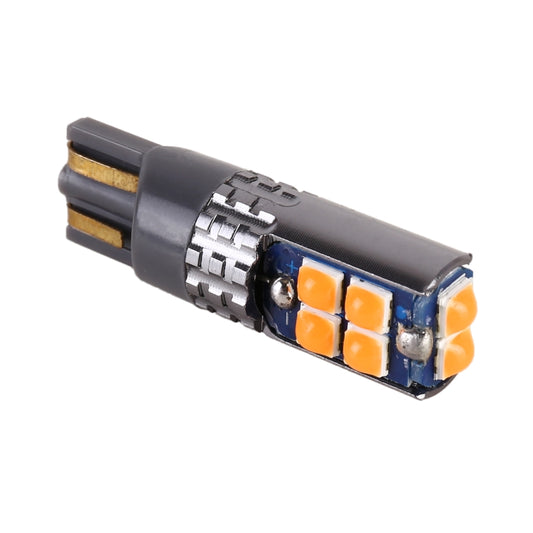 4 PCS T10 DC12V / 2W Car Clearance Light 10LEDs SMD-3030 Lamp Beads (Yellow Light) by buy2fix