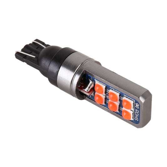 4 PCS T10 DC12V / 4W Car Clearance Light 12LEDs SMD-3030 Lamp Beads (Red Light) by buy2fix