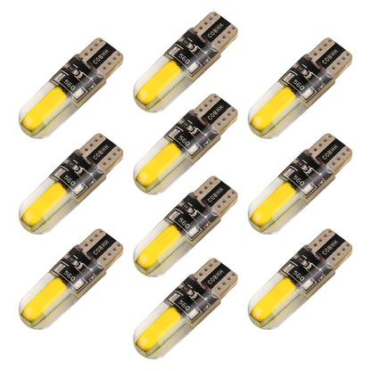 10 PCS T10 DC12V / 1W Car Clearance Light COB Lamp Beads (Yellow Light) - In Car by buy2fix | Online Shopping UK | buy2fix