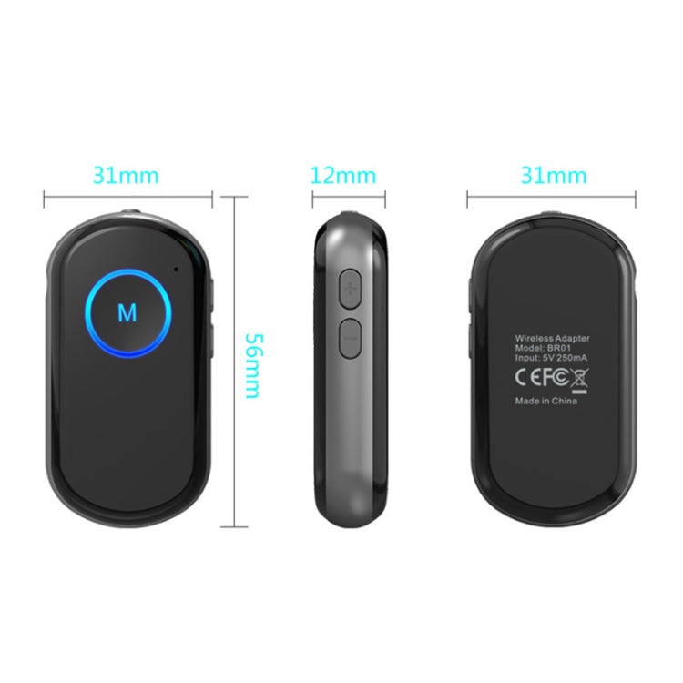 BR01 Car Bluetooth 5.0 Wireless Audio Receiver Transmitter - In Car by buy2fix | Online Shopping UK | buy2fix