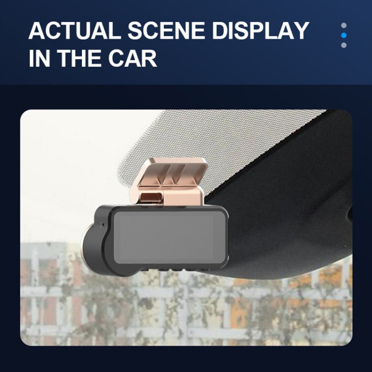 F22 3.16 inch 1080P HD Night Vision WiFi Connected Driving Recorder with In-car View Camera by buy2fix