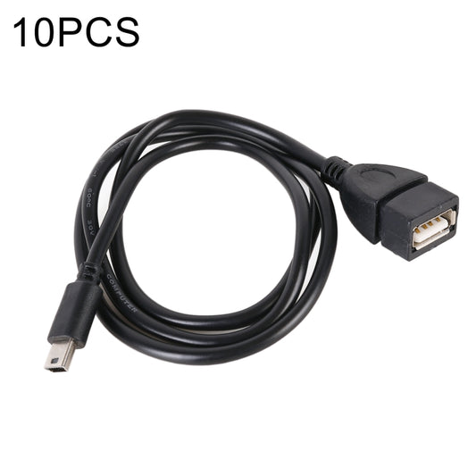 10 PCS Car OTG Head to USB Cable, Cable Length: 80cm - In Car by buy2fix | Online Shopping UK | buy2fix