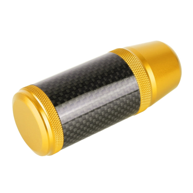 Universal Car Carbon Fiber Metal Gear Shift Knob (Gold) - In Car by buy2fix | Online Shopping UK | buy2fix