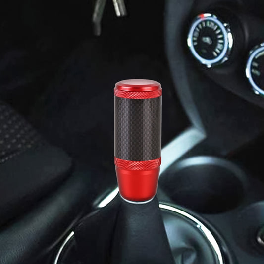 Universal Car Carbon Fiber Metal Gear Shift Knob (Red) - In Car by buy2fix | Online Shopping UK | buy2fix