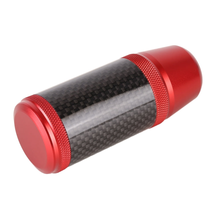 Universal Car Carbon Fiber Metal Gear Shift Knob (Red) - In Car by buy2fix | Online Shopping UK | buy2fix