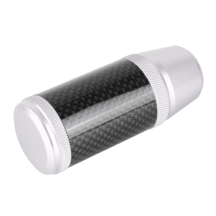 Universal Car Carbon Fiber Metal Gear Shift Knob (Silver) - In Car by buy2fix | Online Shopping UK | buy2fix