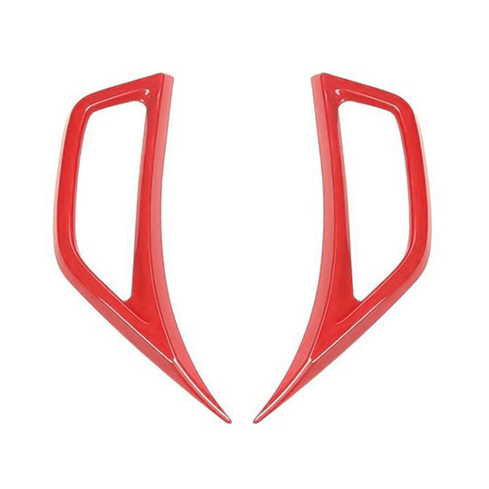 Panneau décoratif de sortie d'air latérale de garde-boue de voiture pour Jeep Wrangler JL 2018 – 2020 (rouge)