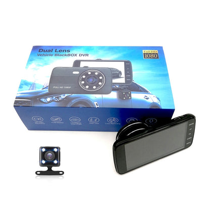 D910 4 inch 1080P HD Night Vision Dual Record Driving Recorder by buy2fix