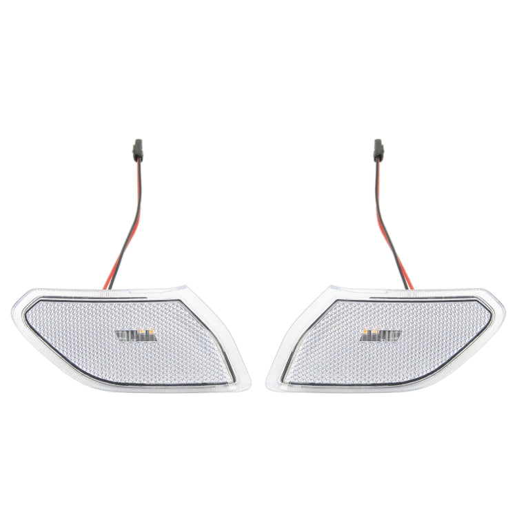 Car Transparent Wheel Eyebrow Side Light Turn Signal Leaf Plate Lamp for Jeep Wrangler JL 2018- by buy2fix