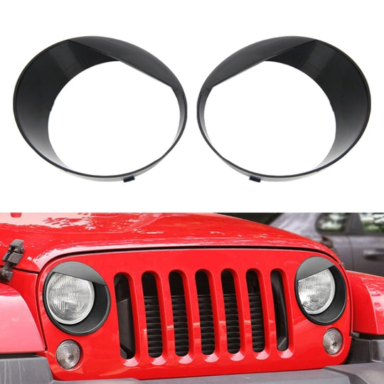 Abat-jour de phare de voiture pour Jeep Wrangler JL 2018-