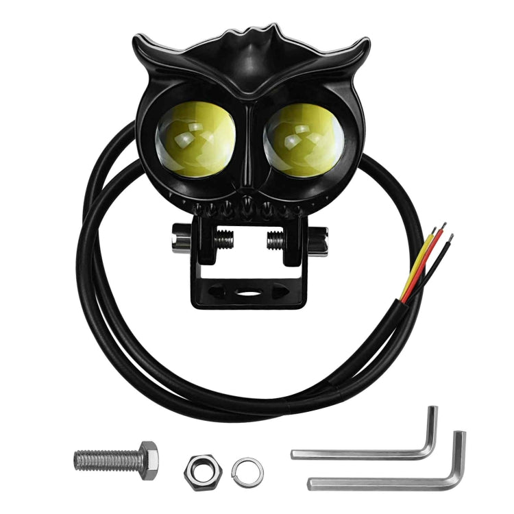 CS-1584A1 External Waterproof Double Lamp Bead LED Headlight Owl Bracket Type - In Car by buy2fix | Online Shopping UK | buy2fix