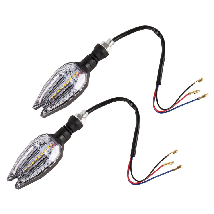 Motorcycle Turn Signal Light DC12V 1W 33LEDs SMD-3528 Lamp Beads (Blue Light) - In Car by buy2fix | Online Shopping UK | buy2fix