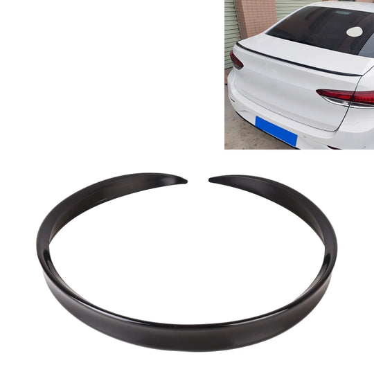 Lèvre de becquet latéral d'aile arrière en plastique modifié de voiture, noir