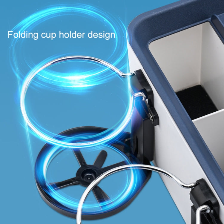 Car Multifunctional Storage Box Water Cup Holder (Blue) - In Car by buy2fix | Online Shopping UK | buy2fix