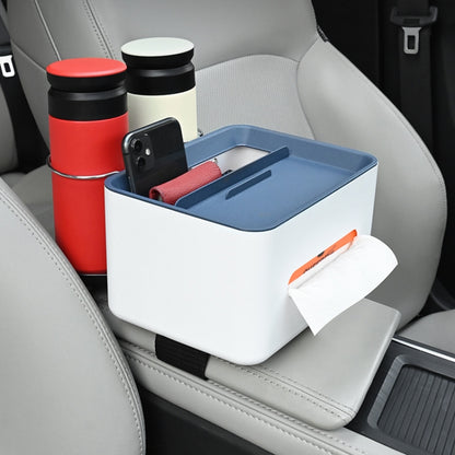 Car Multifunctional Storage Box Water Cup Holder (Blue) - In Car by buy2fix | Online Shopping UK | buy2fix