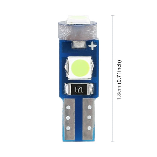 10 in 1 Car T5 0.2W DC12V Instrument Panel LED Decorative Light(Ice Blue Light) by buy2fix