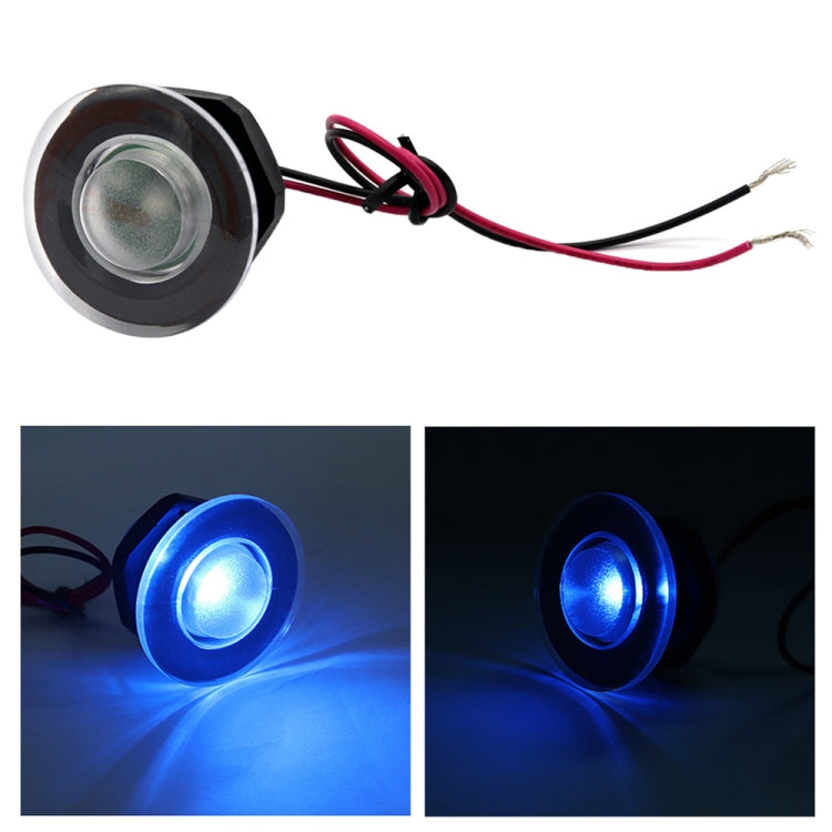 RV / Yacht Walkway Light LED Round Light DC12V (Blue Light) - In Car by buy2fix | Online Shopping UK | buy2fix