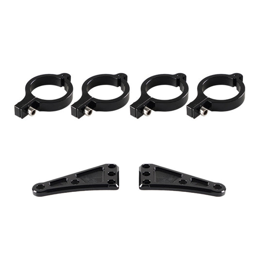 Motorcycle CNC Headlight Holder Clamp for 41mm Front Fork Tube by buy2fix